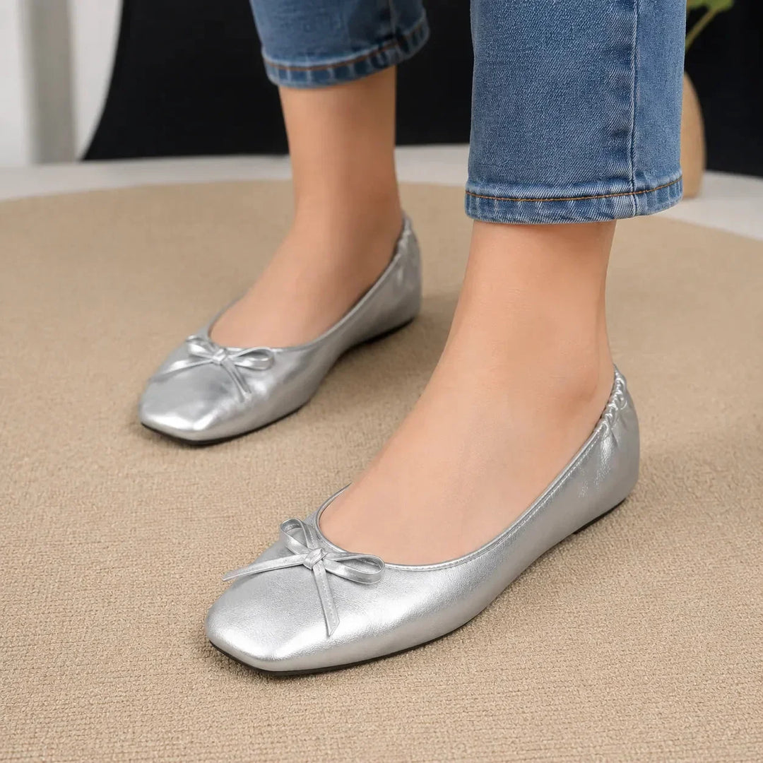 Belluna Foldable Ballet Flats with Matching Travel Pouch - Elena Harper
