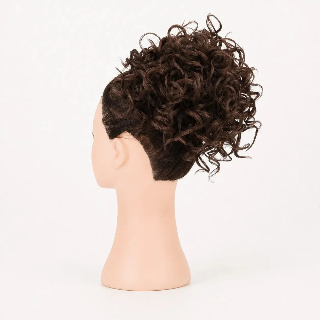 Curlova Curly Drawstring Bun Hair Extension - Elena Harper