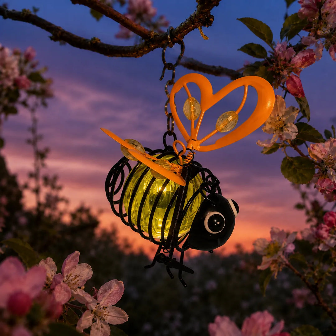 Beeloom Solar Hanging Bee Lamp for Garden - Elena Harper