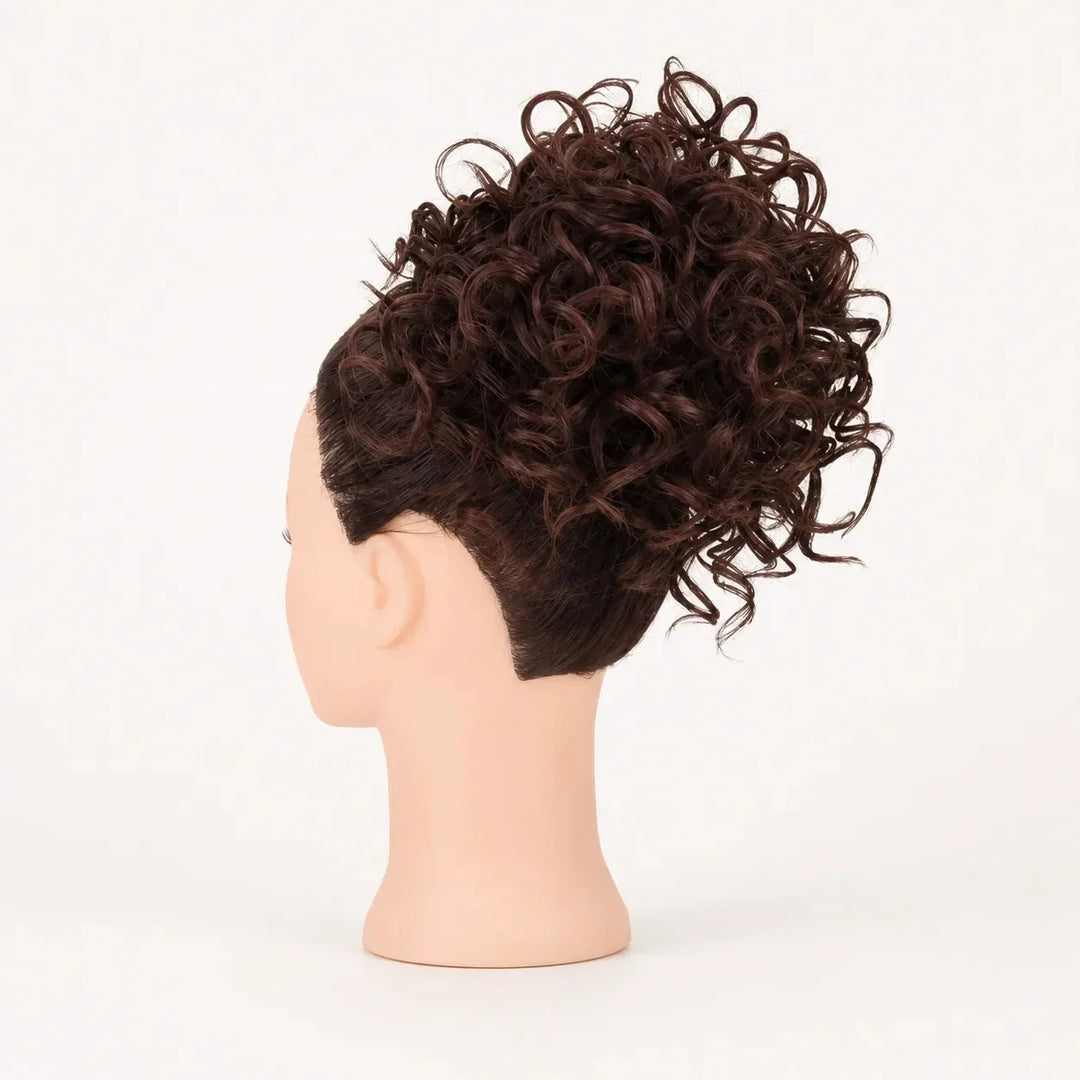 Curlova Curly Drawstring Bun Hair Extension - Elena Harper