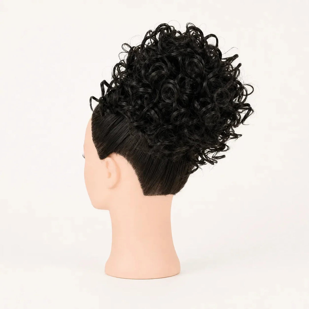 Curlova Curly Drawstring Bun Hair Extension - Elena Harper
