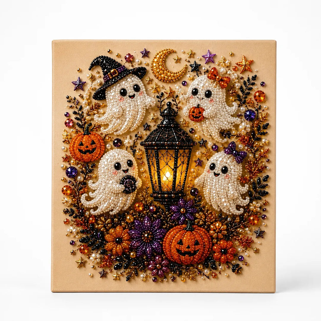 Beadory Halloween Pearl-like Bead Craft Kit, Cozy Wall Art DIY - Elena Harper
