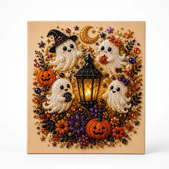 Beadory Halloween Pearl-like Bead Craft Kit, Cozy Wall Art DIY - Elena Harper