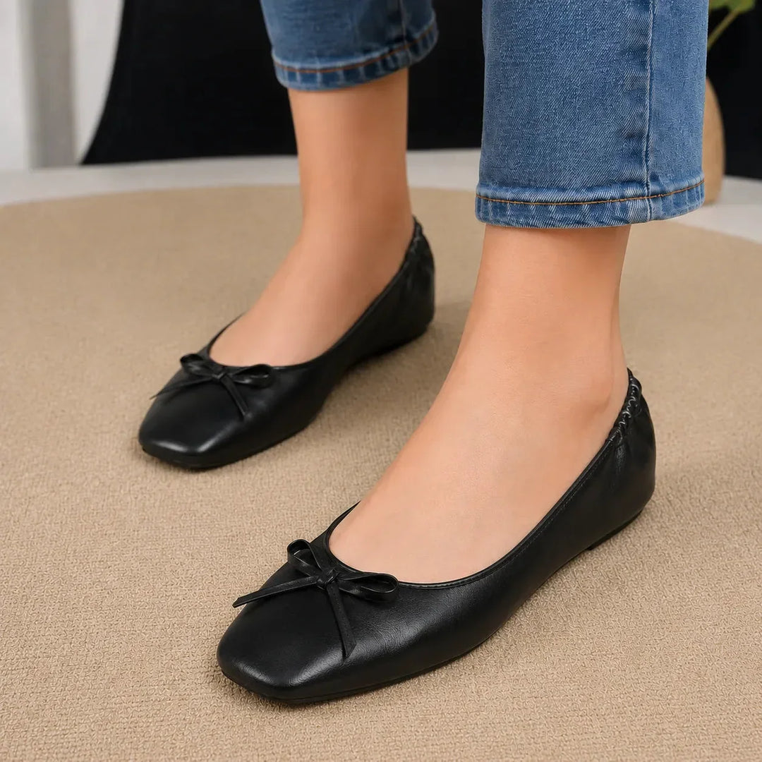 Belluna Foldable Ballet Flats with Matching Travel Pouch - Elena Harper