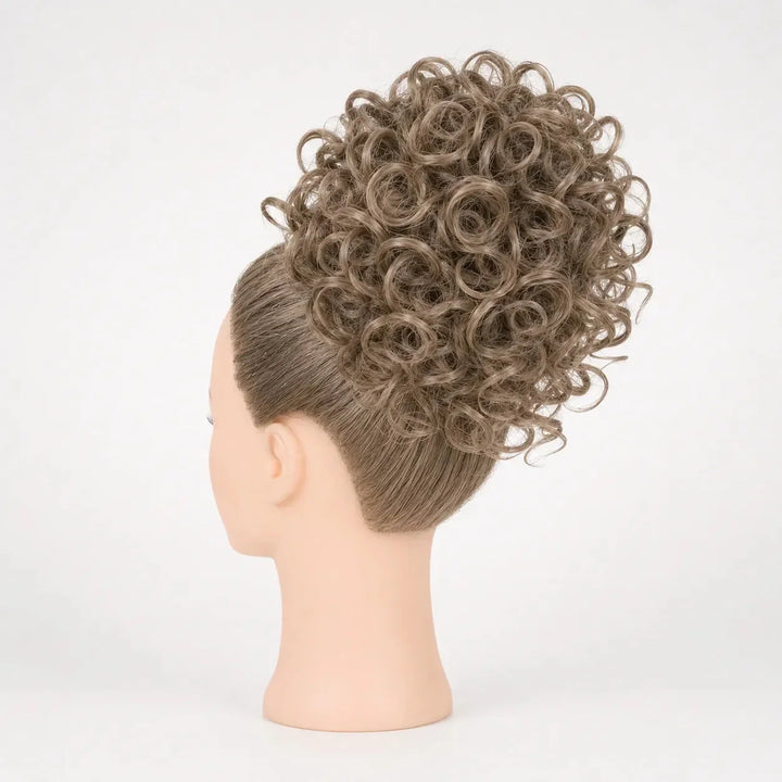 Curlova Curly Drawstring Bun Hair Extension - Elena Harper