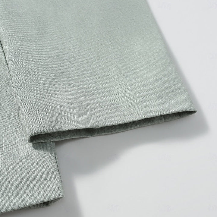 Edmund Men's Stand-Collar Button Jacket in Four Clean Shades - Elena Harper