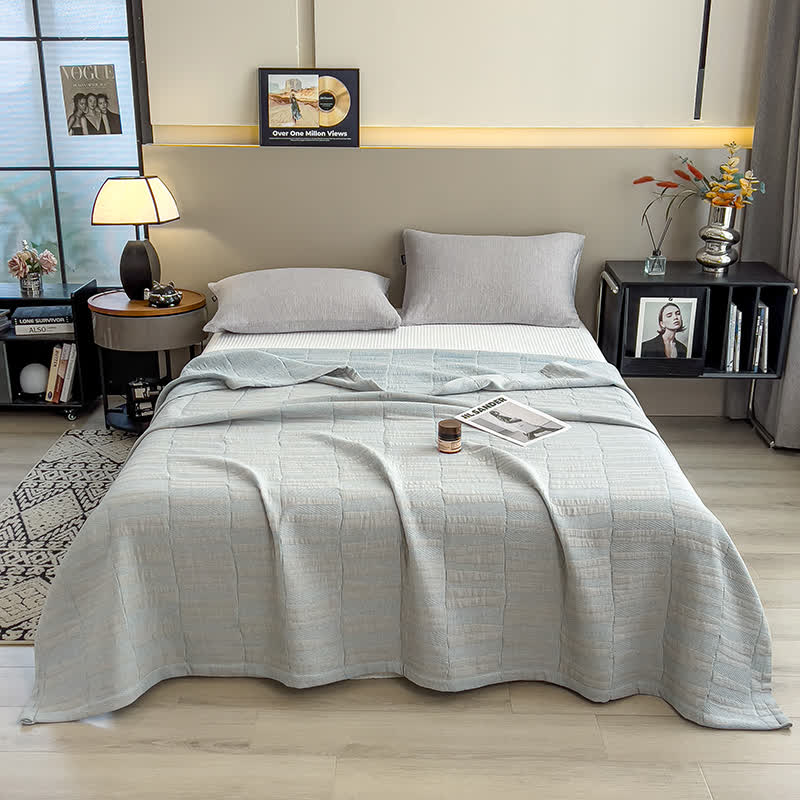 Cotton Muslin Striped Blanket