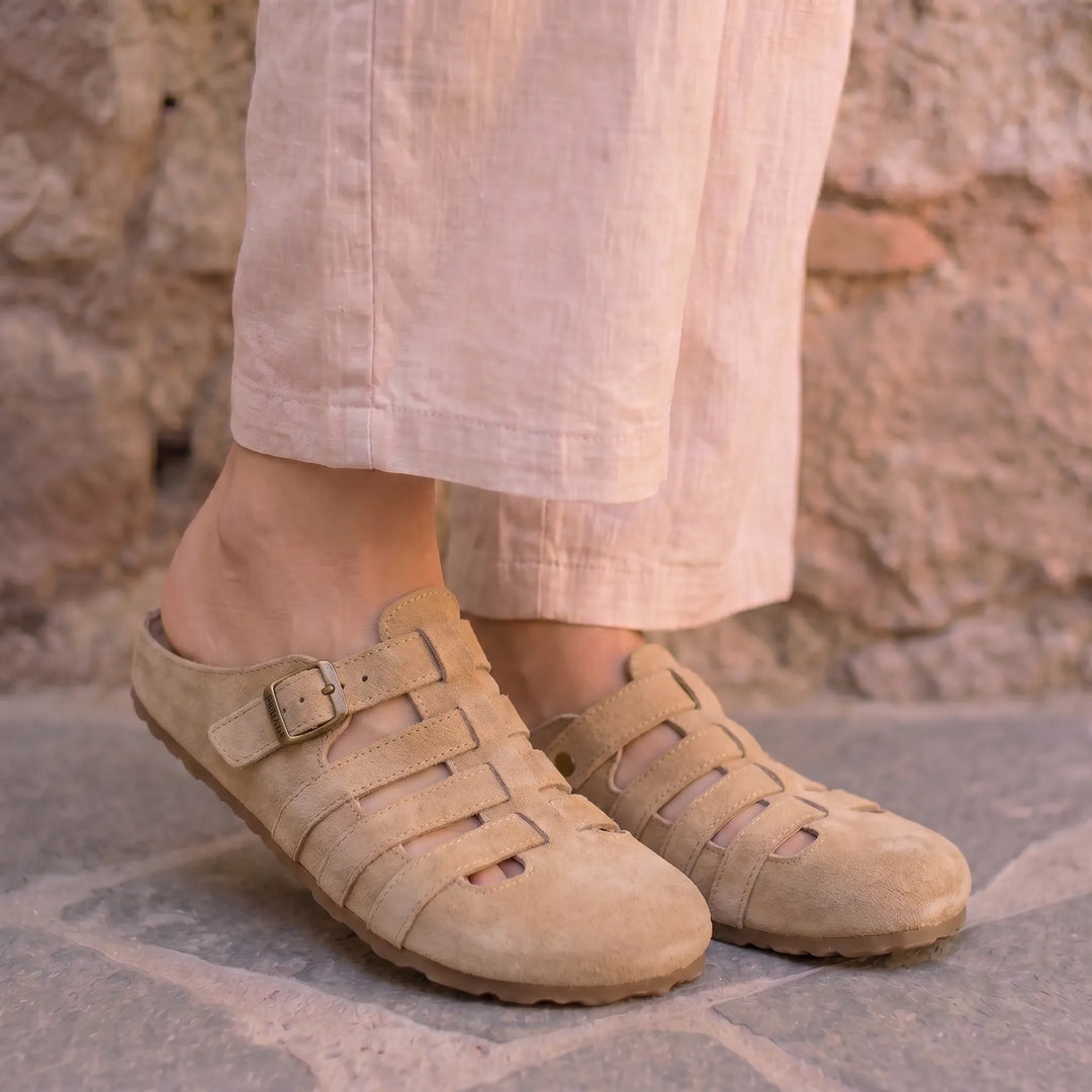 Cianelle Comfortable Women's Mules with Adjustable Buckle, view 7 - Elena Harper