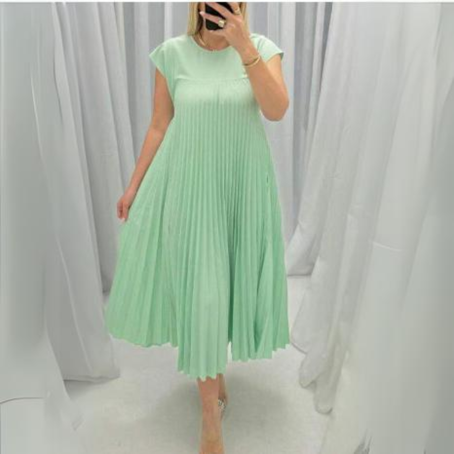 Seline Lightweight and Fresh Pleated Dress - Elena Harper