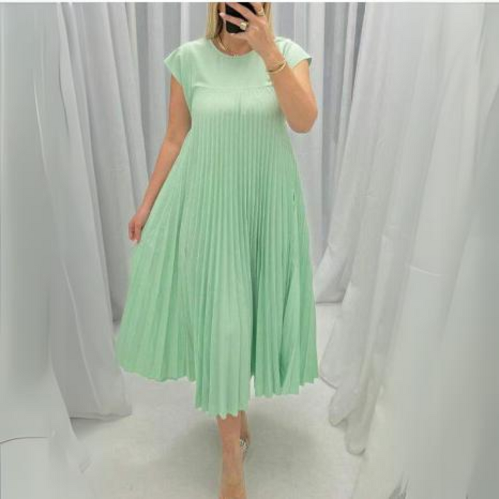 Seline Lightweight and Fresh Pleated Dress - Elena Harper