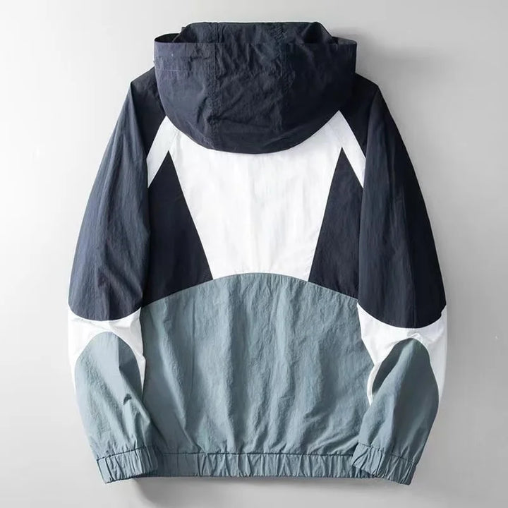 Men's water-repellent nylon hooded jacket