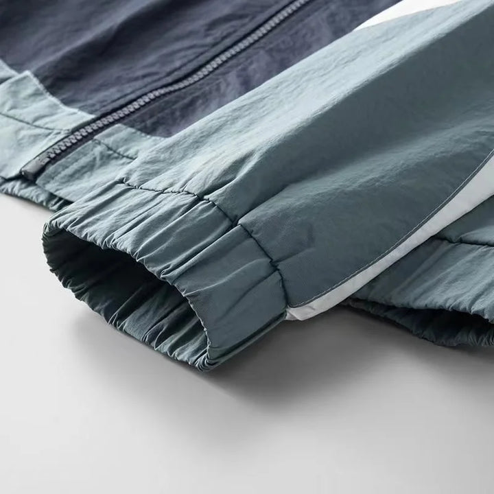 Men's water-repellent nylon hooded jacket
