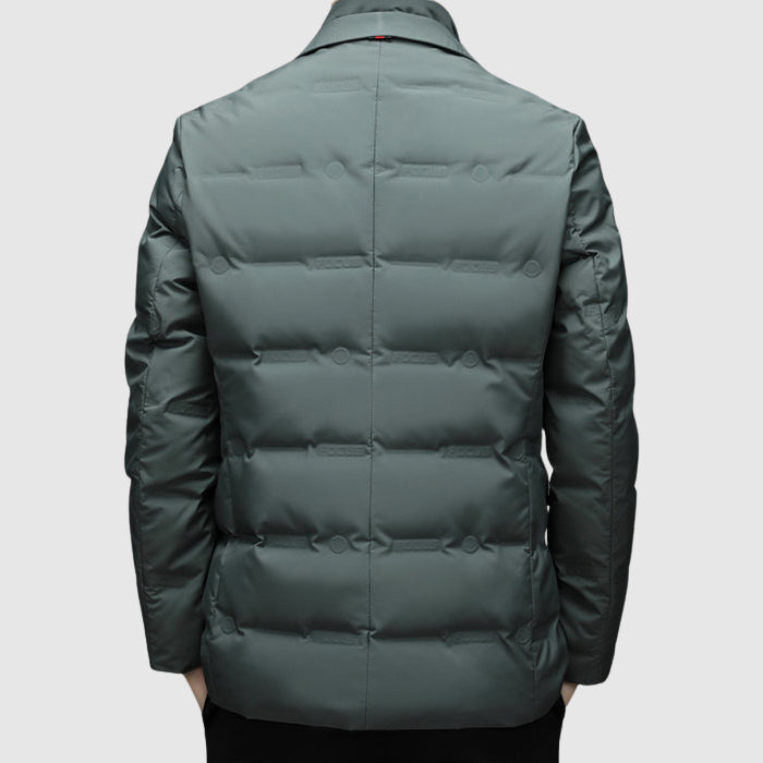 Men's Quilted Button Jacket