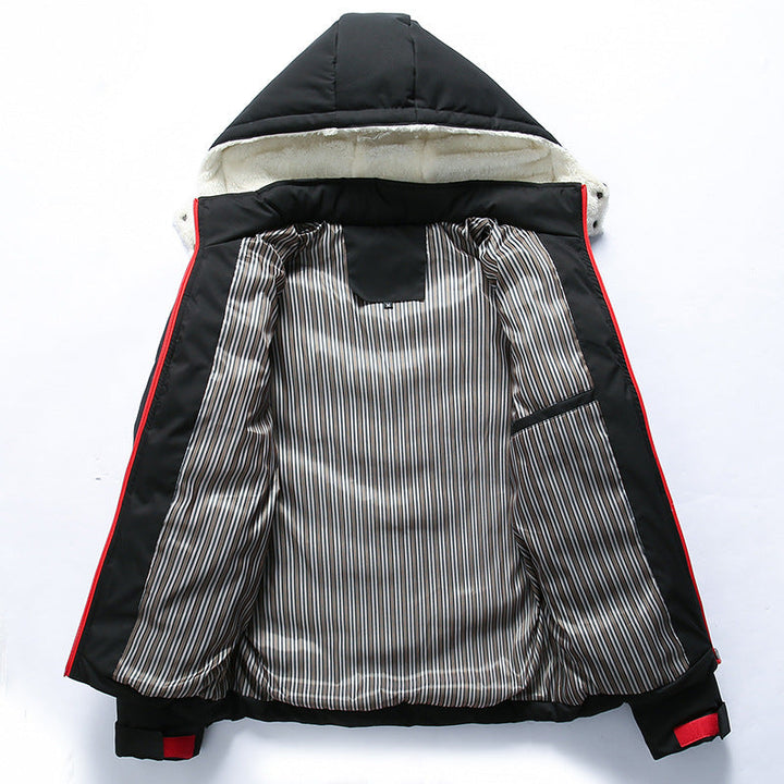Men's Padded Hooded Jacket with Lining