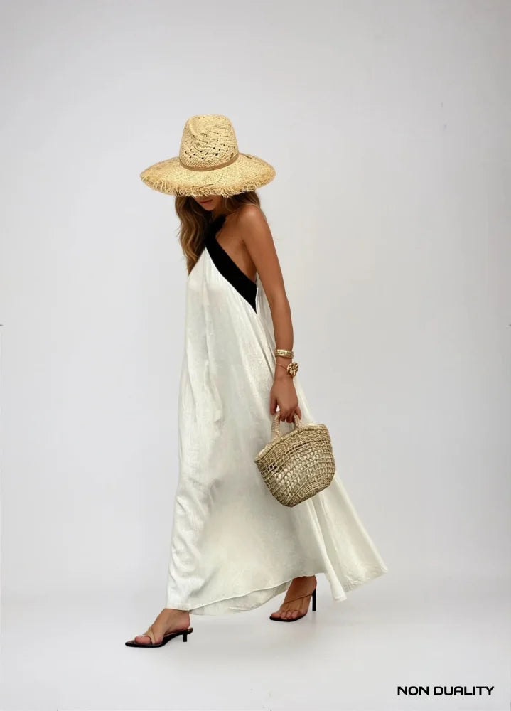 Pearl Long and Flowy Dress, view 3 - Elena Harper