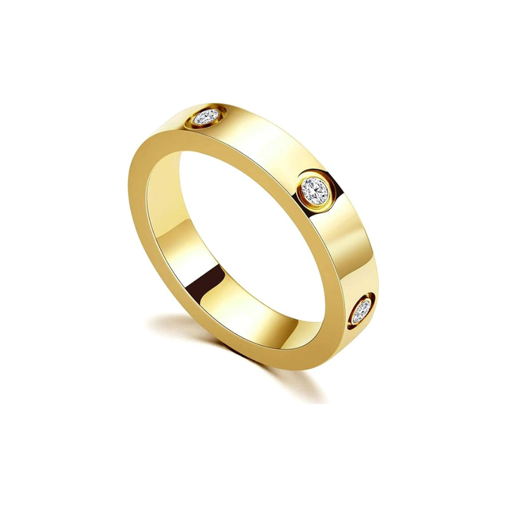 Promise Band Ring Gold - Elena Harper