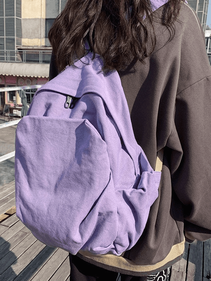 Unisex Vintage Wash College School Backpack