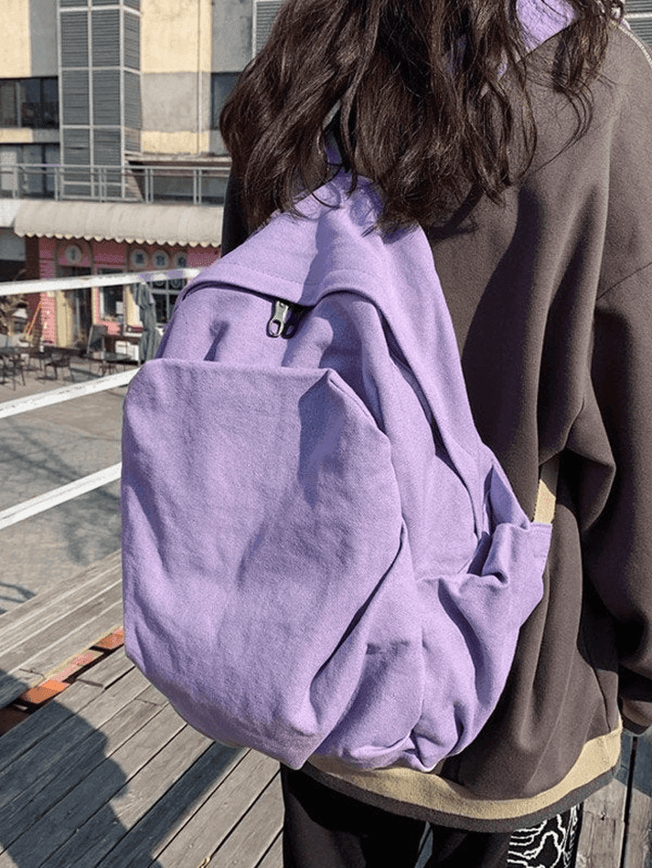 Unisex Vintage Wash College School Backpack