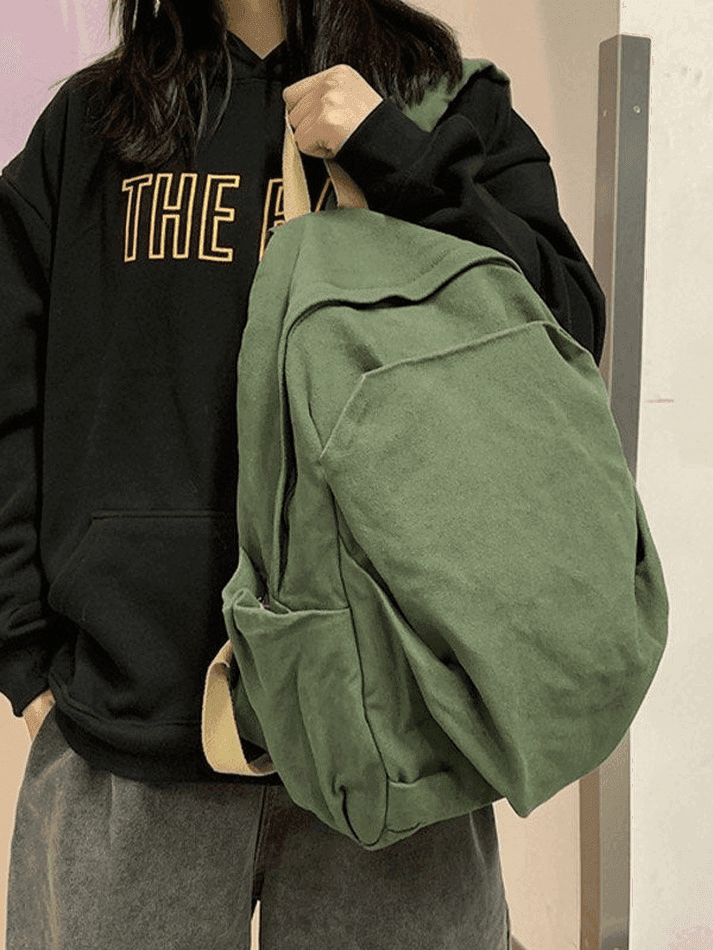 Unisex Vintage Wash College School Backpack