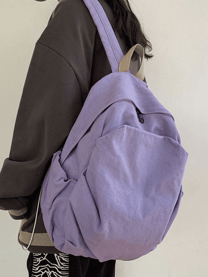 Unisex Vintage Wash College School Backpack
