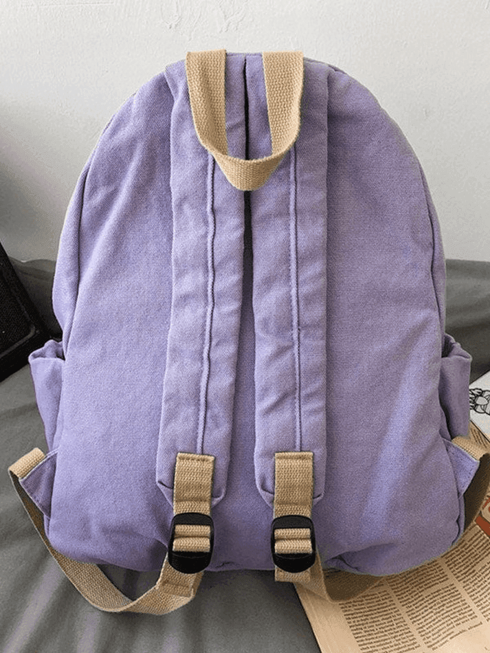 Unisex Vintage Wash College School Backpack