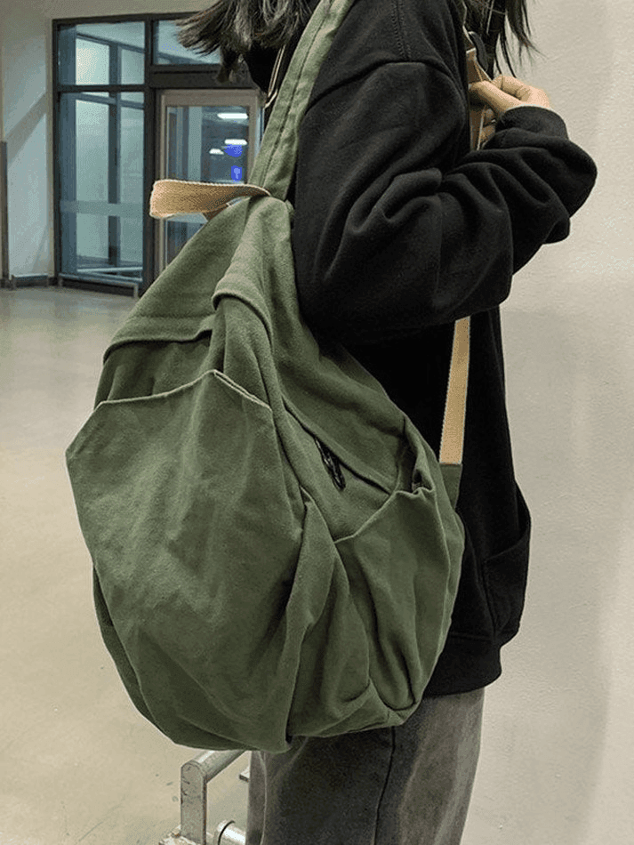 Unisex Vintage Wash College School Backpack