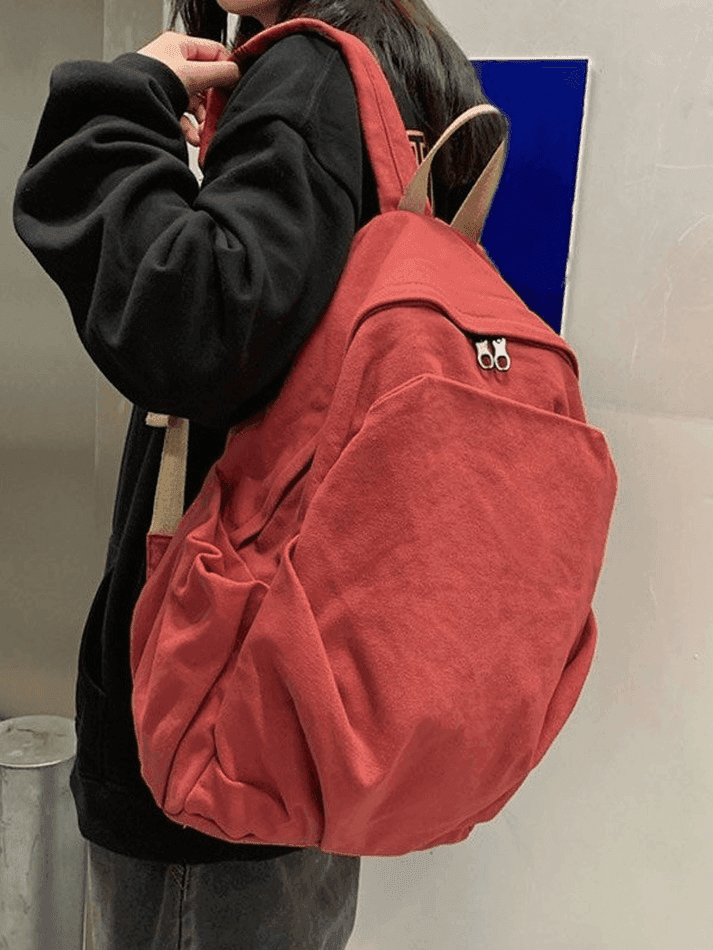 Unisex Vintage Wash College School Backpack