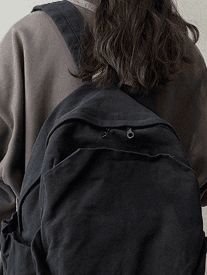 Unisex Vintage Wash College School Backpack