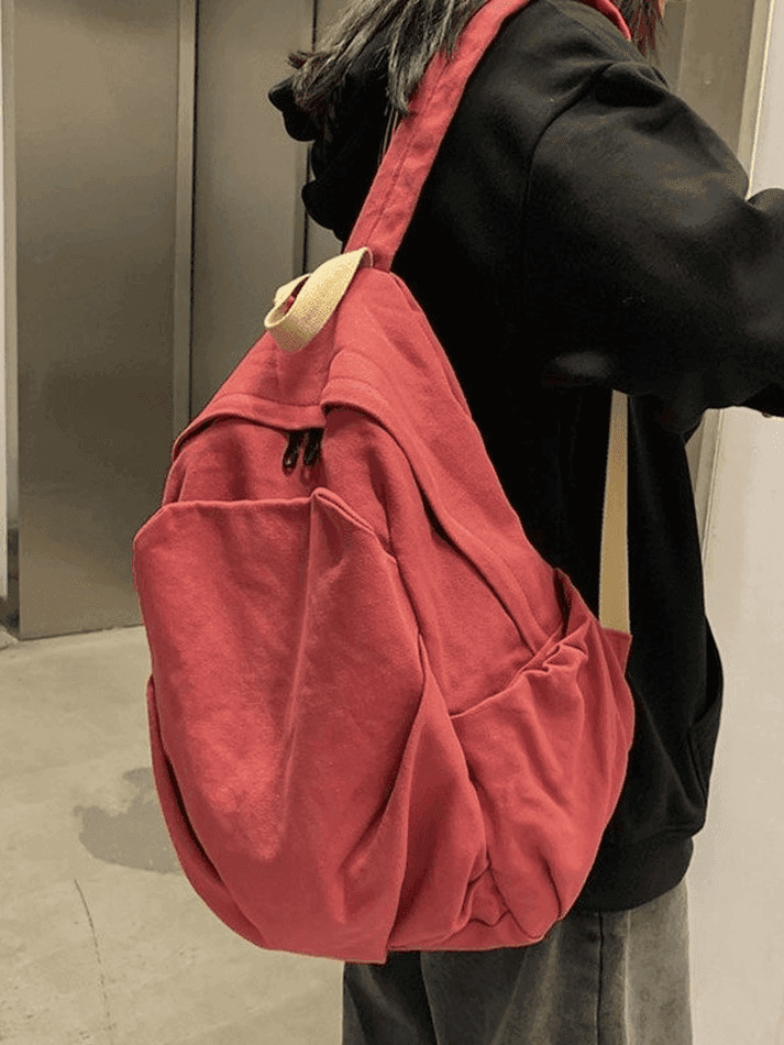 Unisex Vintage Wash College School Backpack