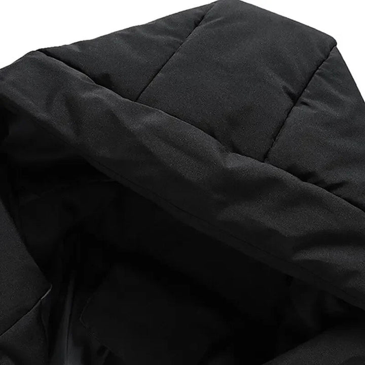 Warm Padded Puffer Winter Jacket with Hood for Men