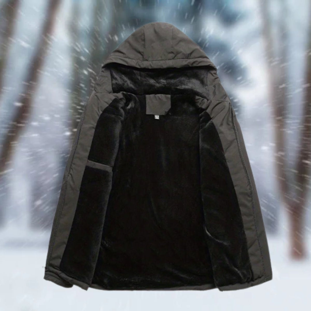 Waterproof Winter Jacket with Hood for Men