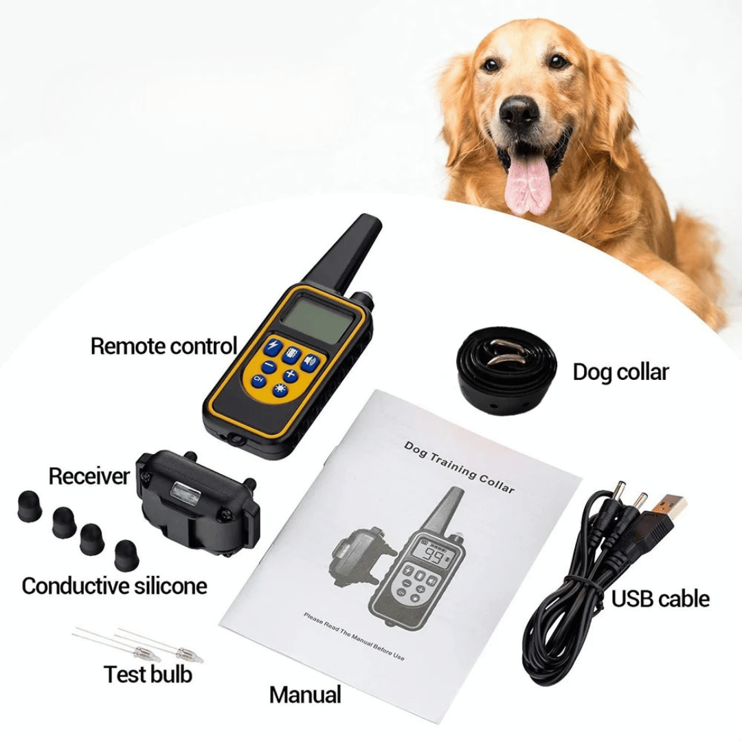 Waterproof Rechargeable Remote-Controlled Dog Training Collar