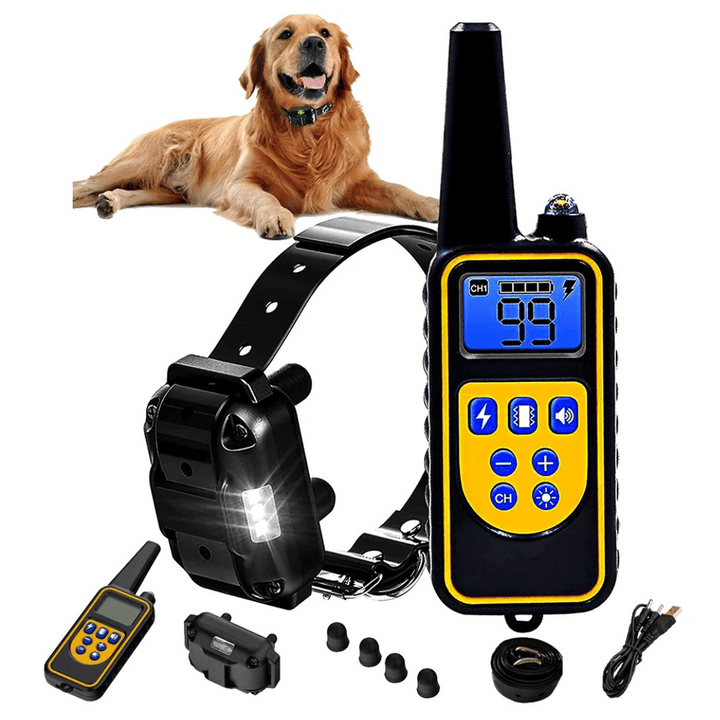 Waterproof Rechargeable Remote-Controlled Dog Training Collar