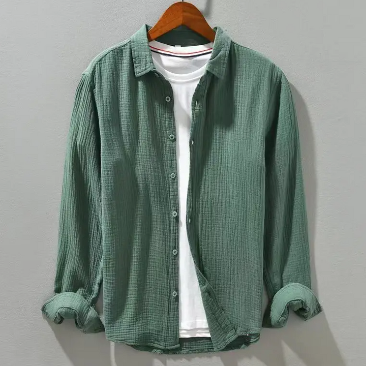 ELENA HARPER™  |  ELEGANT SHIRT IN SOFT COTTON LIKE SILK
