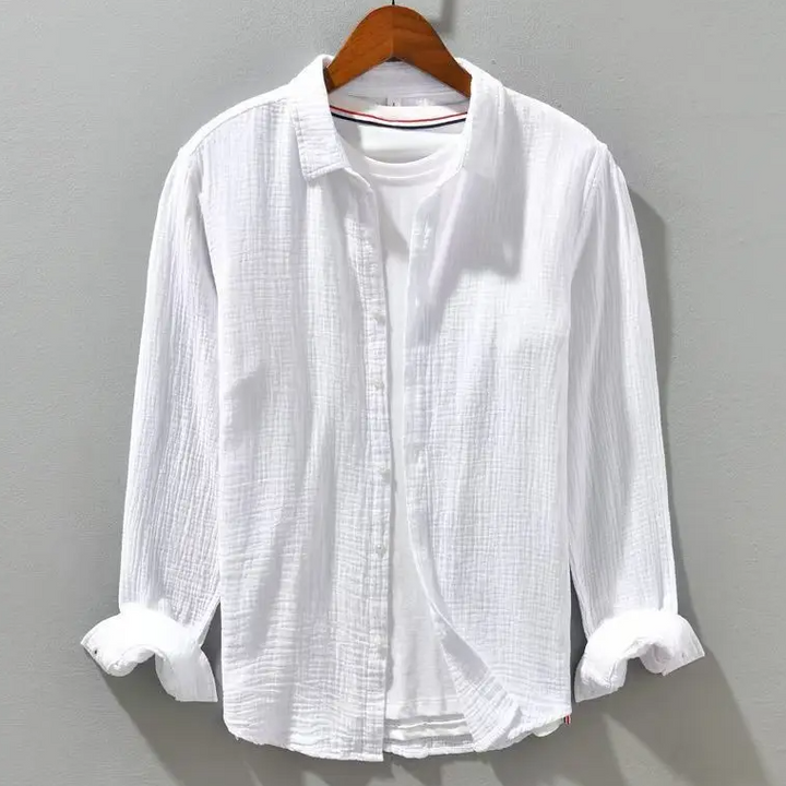 ELENA HARPER™  |  ELEGANT SHIRT IN SOFT COTTON LIKE SILK