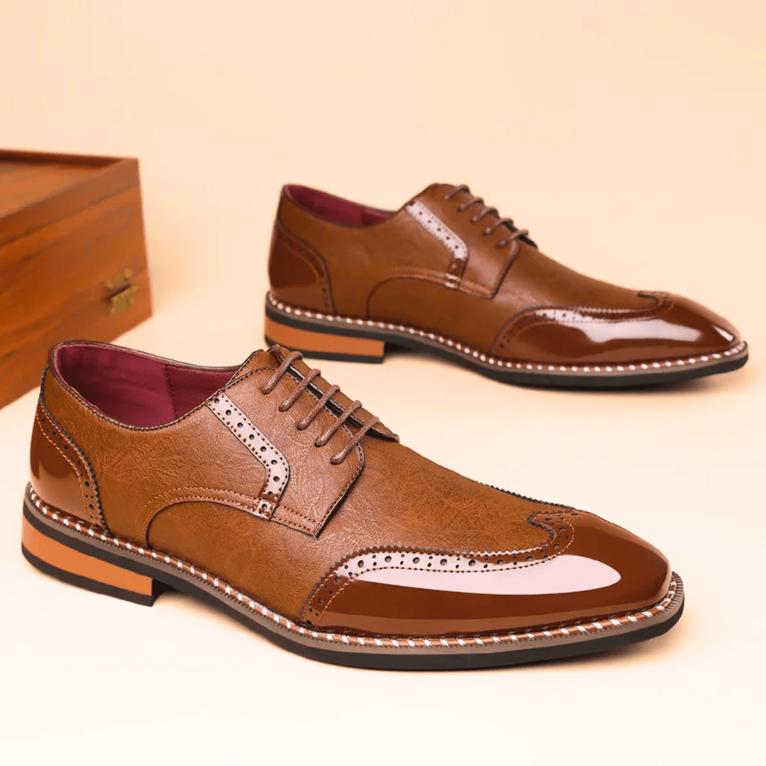 Bicolor Oxford Shoes for Men - Elena Harper
