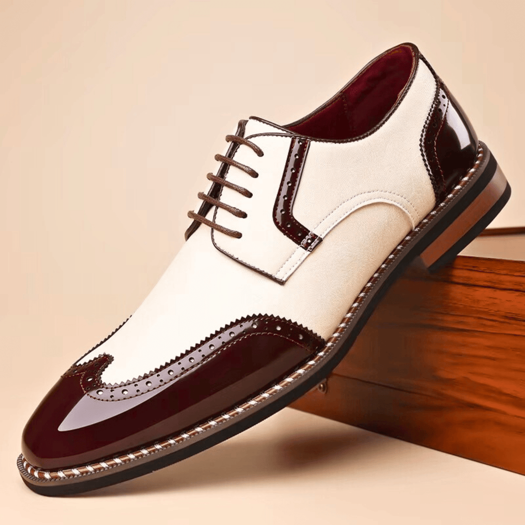 Bicolor Oxford Shoes for Men - Elena Harper