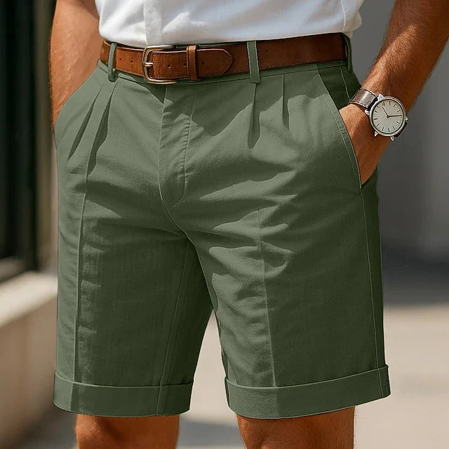LAURENT MONACO | PLEATED SUMMER SHORTS FOR MEN