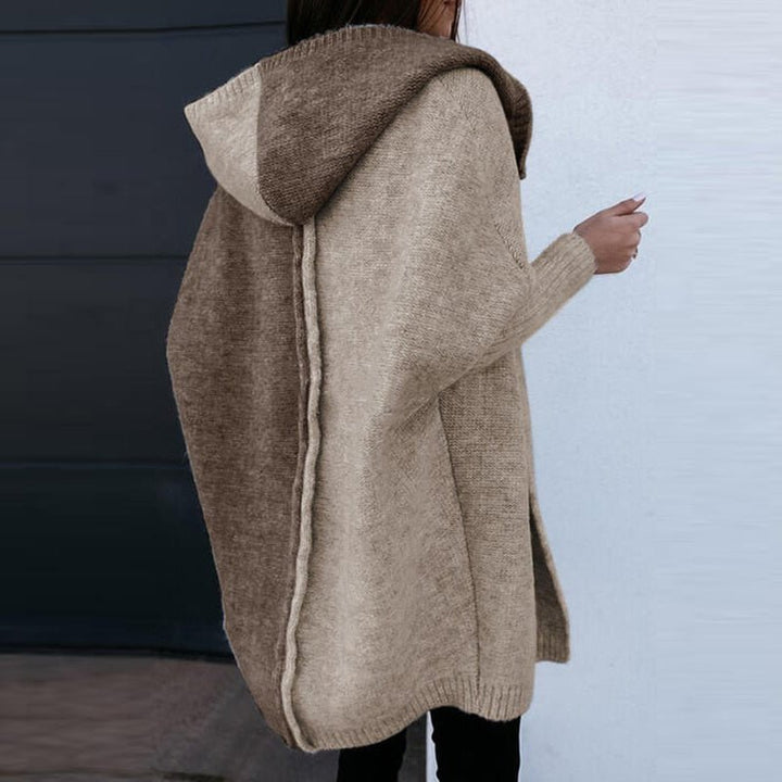 Women's Cardigan with Patchwork Design Autumn Magic Amarelle, view 2 - Elena Harper