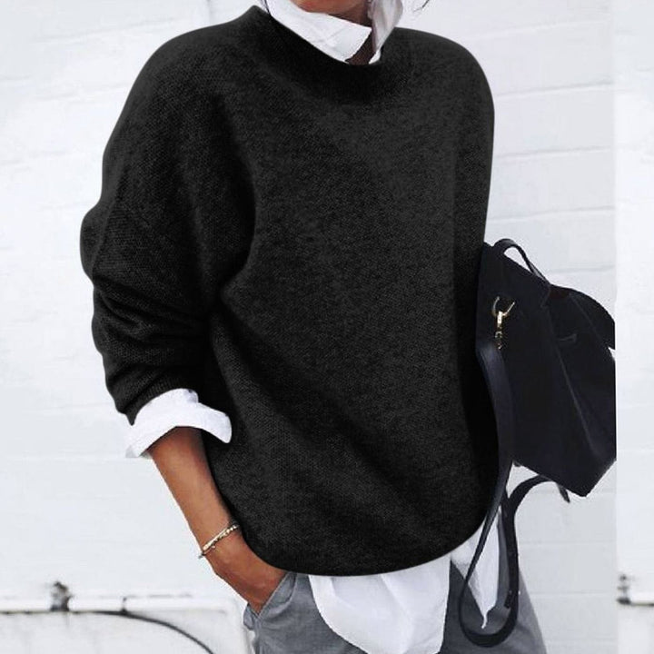 Annika | Women's Oversized Wool Sweater with Round Neck