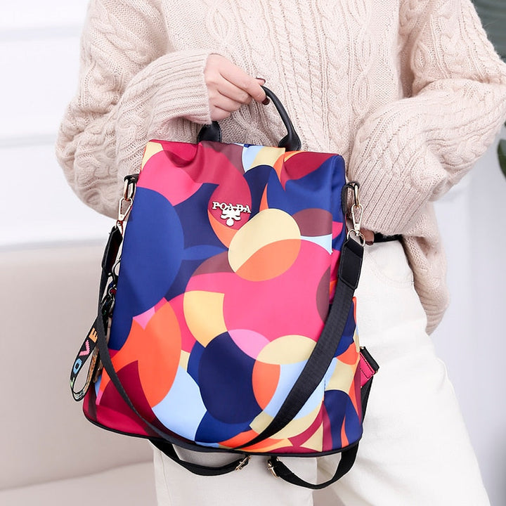 Women's Anti-Theft Backpack - Water-Resistant Multi-Compartment