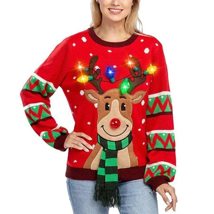 Women's LED Light-Up Christmas Holiday Sweater