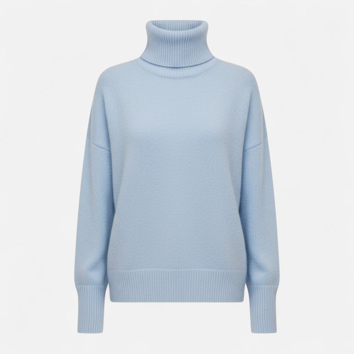 Women's Oversized Thick Knit Turtleneck Sweater for Winter Warmth