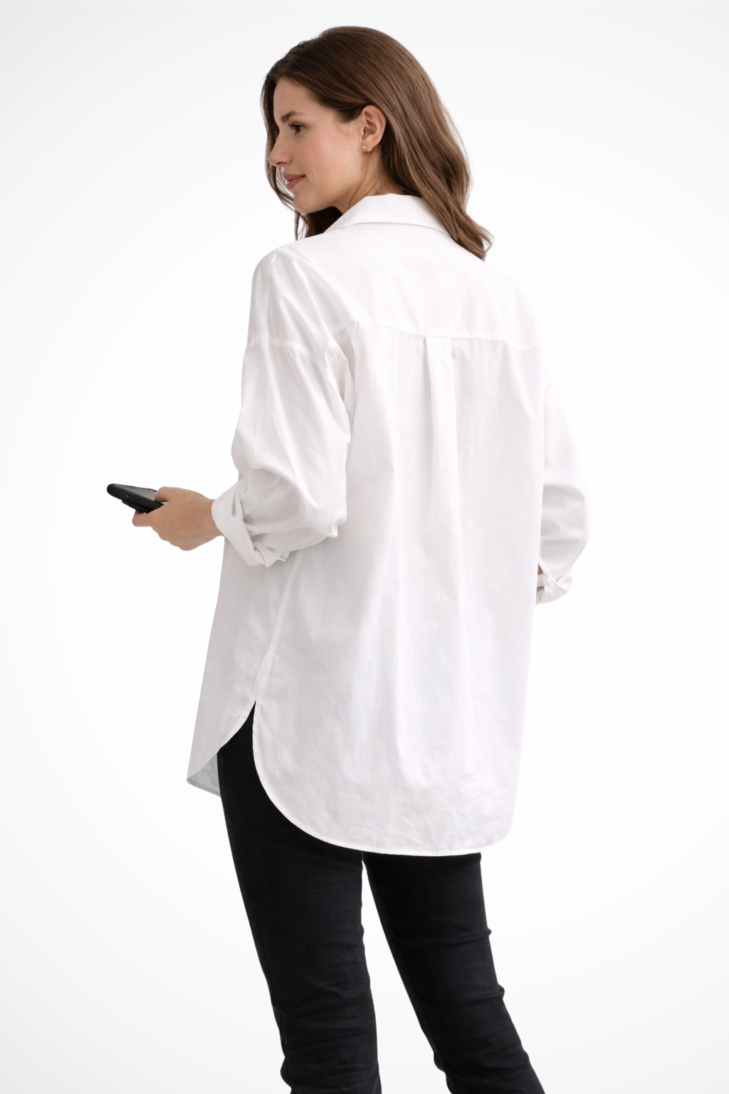 Women's Oversized Button Down Long Sleeve Blouse