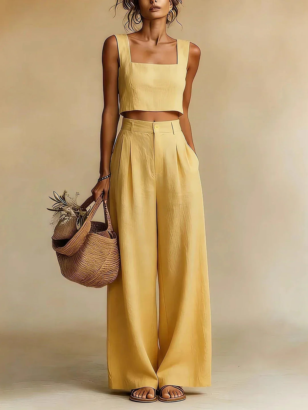 Women's Peachy Palazzo Two-Piece Set