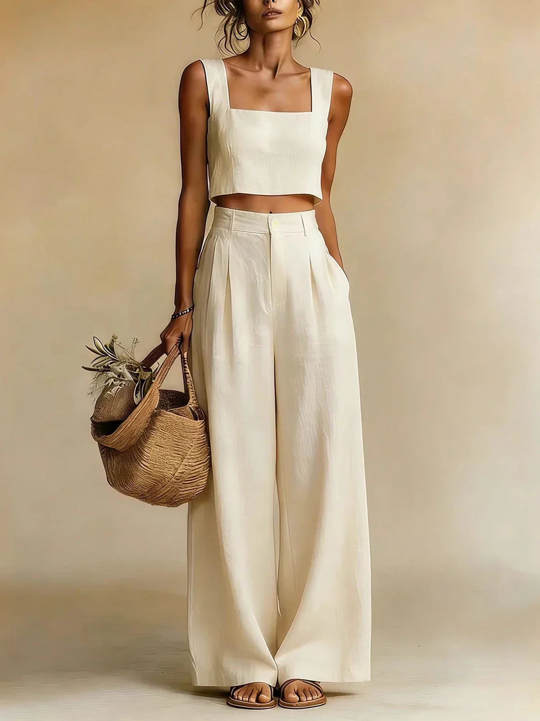Women's Peachy Palazzo Two-Piece Set