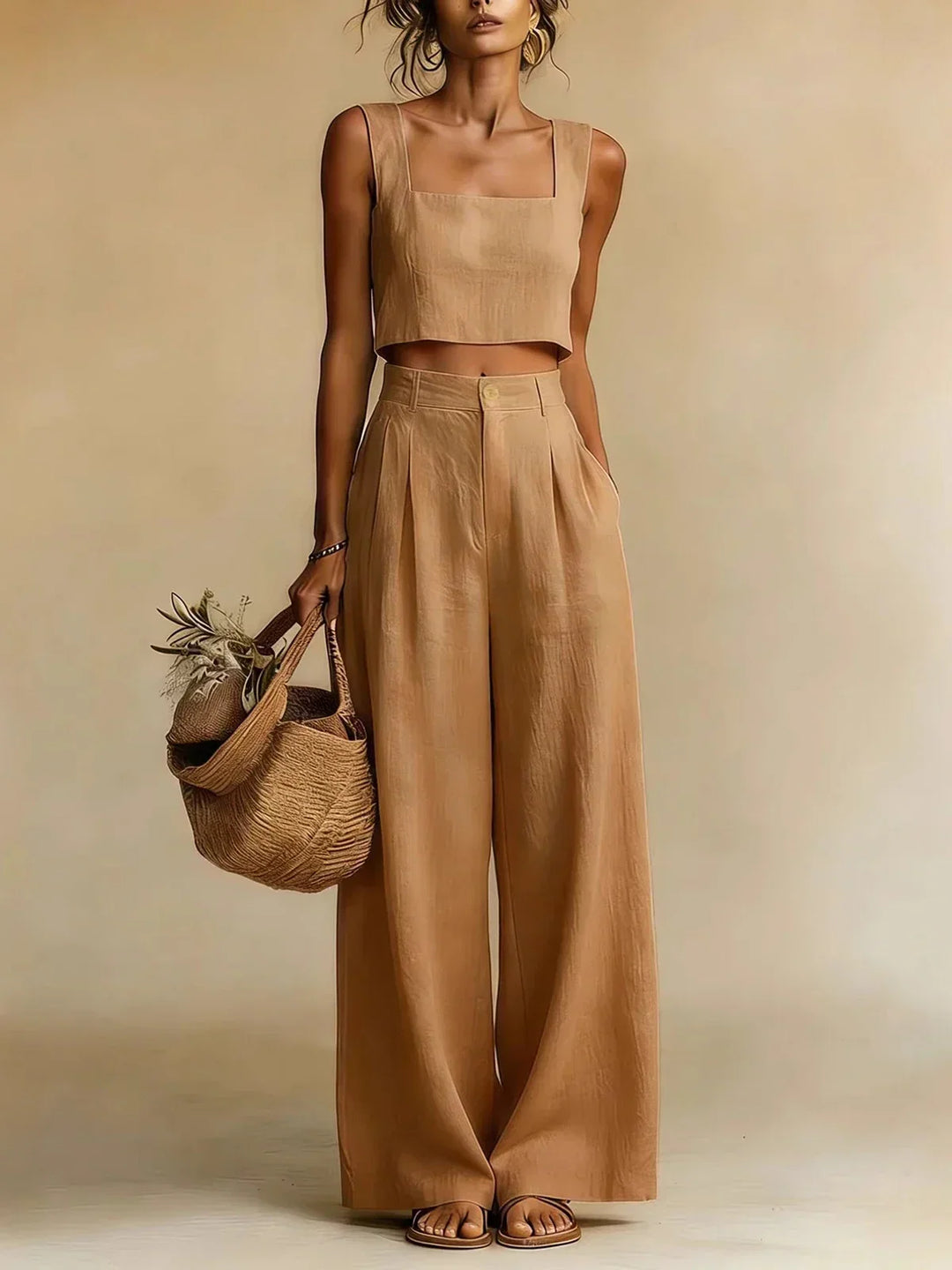 Women's Peachy Palazzo Two-Piece Set