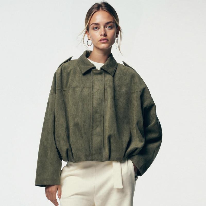 Women's Vintage Style Bomber Jacket