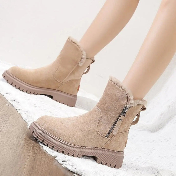 Women's Warm Slip-On Ankle Boots