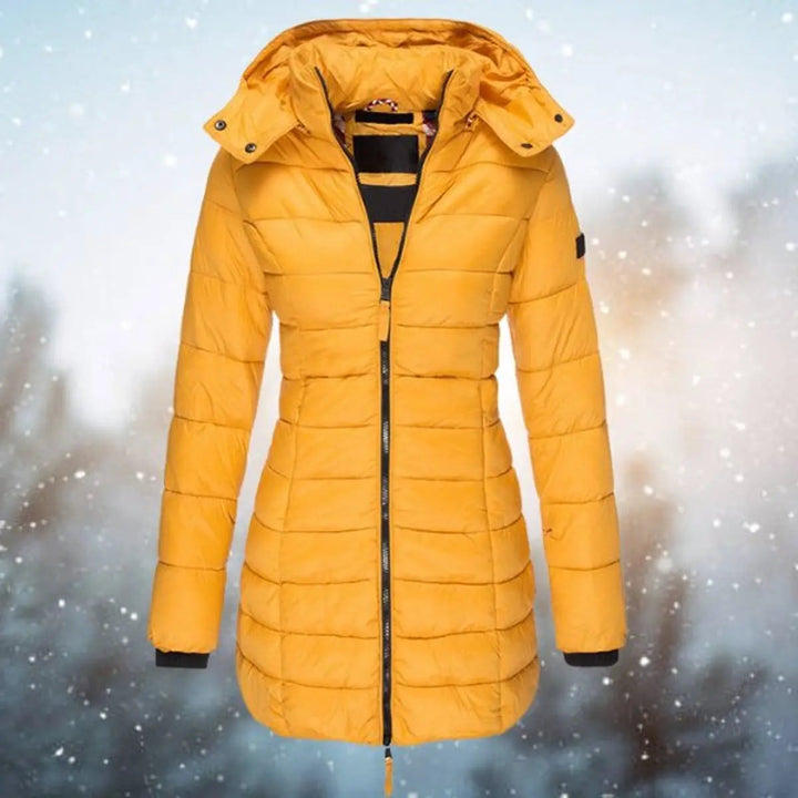 Women's Longline Hooded Quilted Puffer Jacket